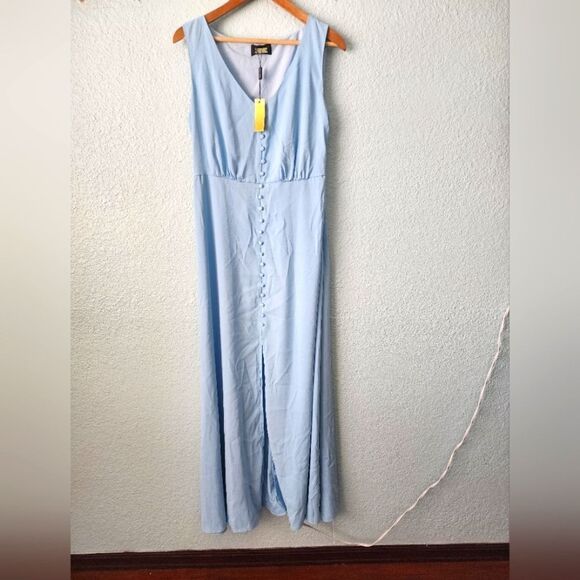 Alexia Admor Baby Blue  Maxi Sundress New With Tags - Picture 1 of 16
